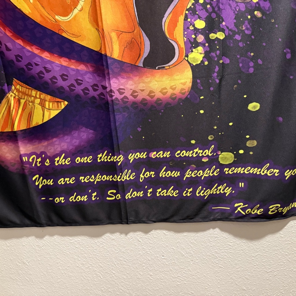 Kobe Bryant Purple and Yellow Wall Flag - Picture 2 of 4